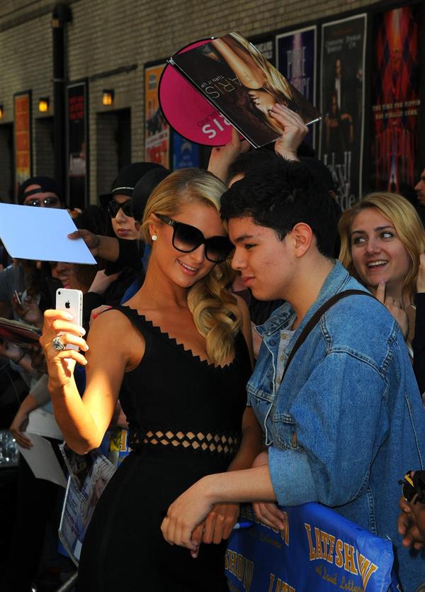 Paris Hilton at the 'Late Show with David Letterman May 2, 2013