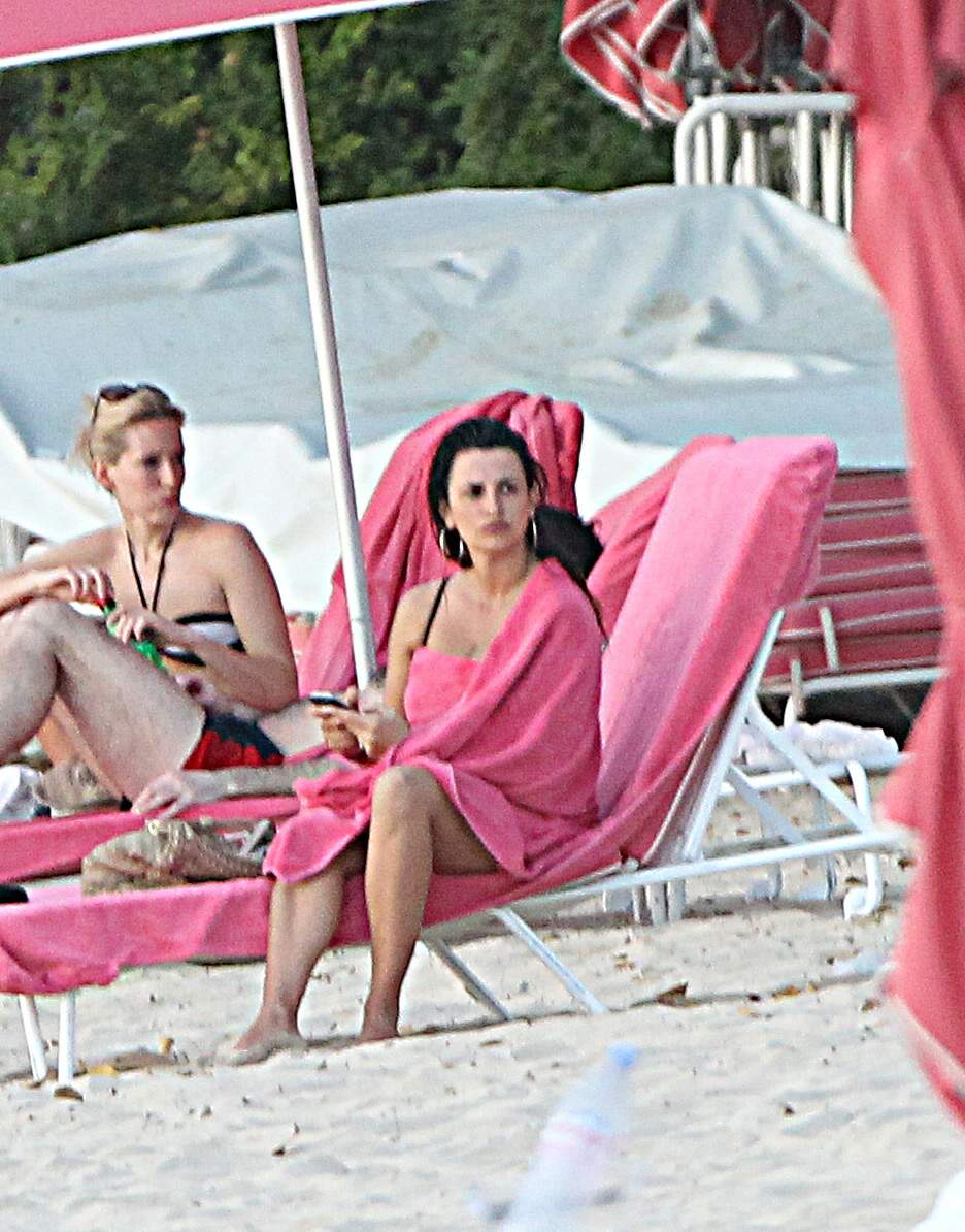 Penelope Cruz holidaying in Barbados 3/13/13  