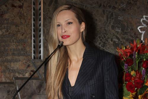 Petra Nemcova Empire State Building in NYC 10/16/12 