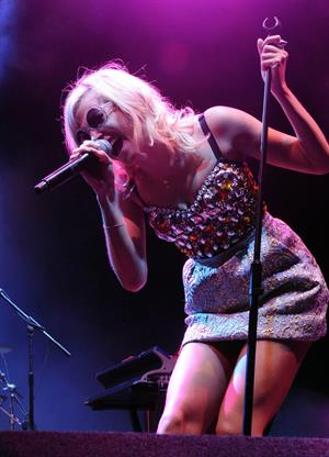 Pixie Lott performs at the V Festival at Hylands Park in Chelmsford - on August 18, 2012