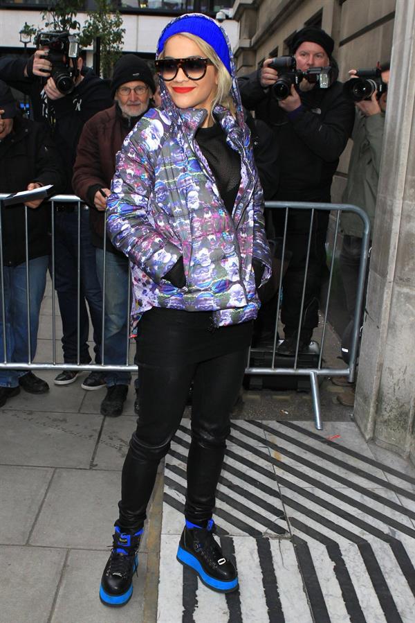 Rita Ora at BBC Radio 2 in West London 11/19/12 