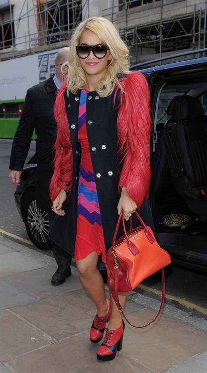 Rita Ora Leaving OMD Advertising Agency in London, England (November 5, 2012) 