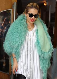 Rita Ora - Arriving to BBC Maida Vale Studios in London August 10, 2012