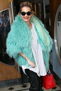 Rita Ora - Arriving to BBC Maida Vale Studios in London August 10, 2012