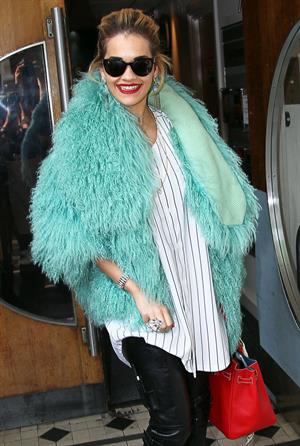 Rita Ora - Arriving to BBC Maida Vale Studios in London August 10, 2012
