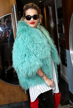 Rita Ora - Arriving to BBC Maida Vale Studios in London August 10, 2012