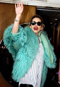 Rita Ora - Arriving to BBC Maida Vale Studios in London August 10, 2012
