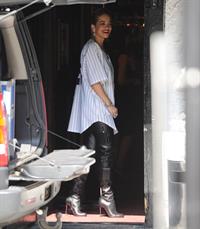 Rita Ora - leaving the BBC Maida Vale Studios in London 10 August 2012