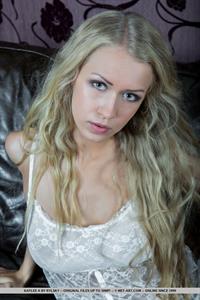 Kaylee A in  Roteia  for MetArt - Kaylee A flaunts her tanned body and yummy pussy on the couch.