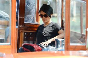 Salma Hayek Visiting the Biennale in Venice May 30, 2013