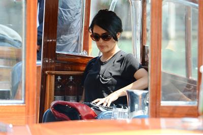 Salma Hayek Visiting the Biennale in Venice May 30, 2013