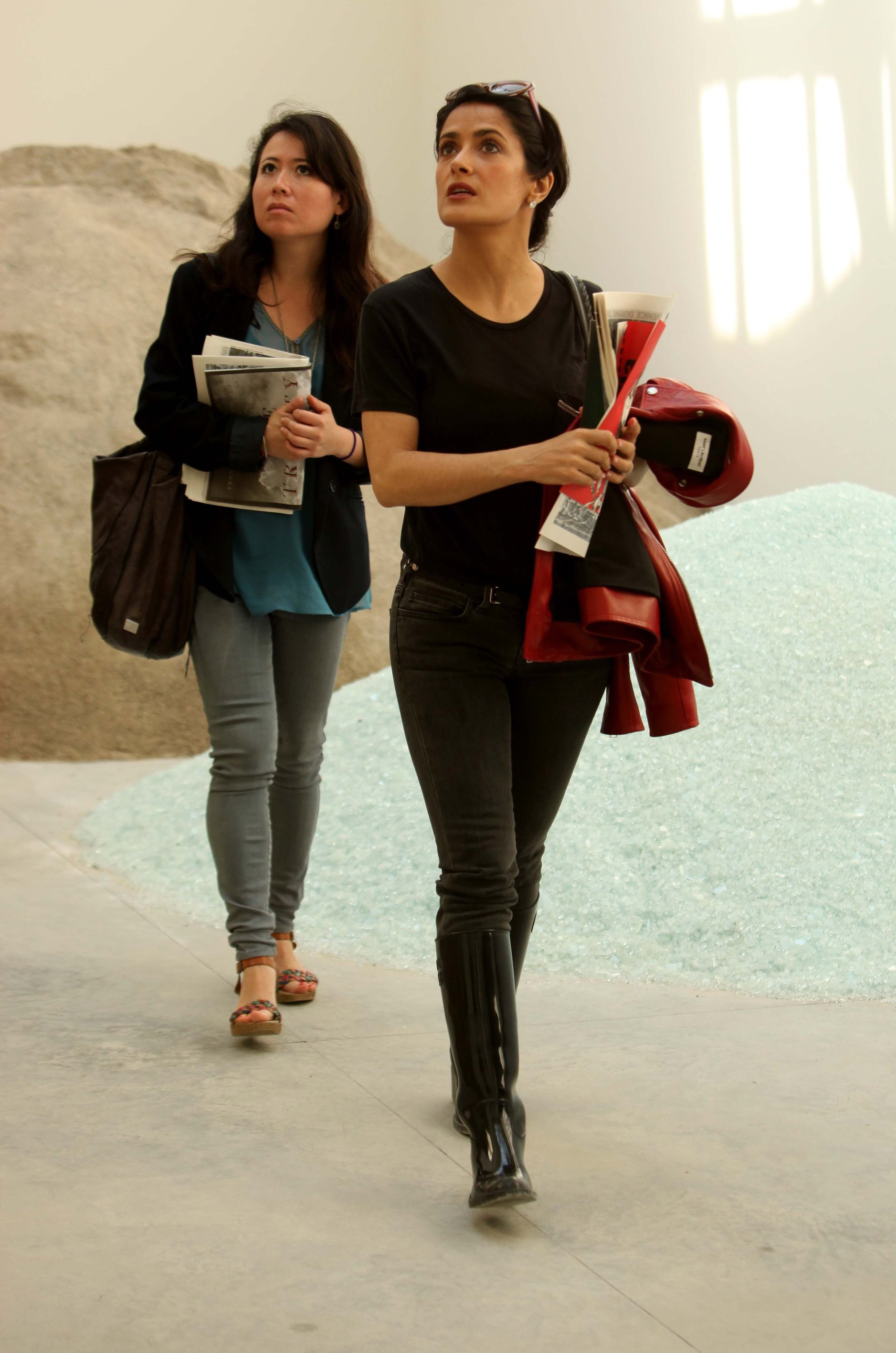 Salma Hayek Visiting the Biennale in Venice May 30, 2013