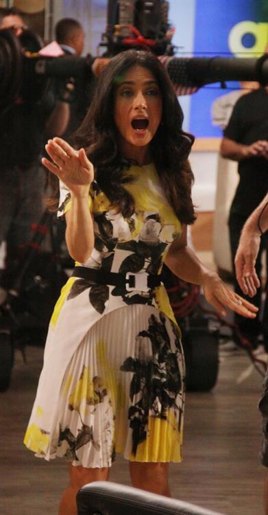 Salma Hayek - At the Good Morning America show in New York City (11.07.2013) 