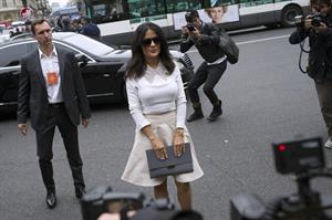 Salma Hayek at the Stella McCartney fashion show at Paris Fashion Week - Sep. 30, 2013 