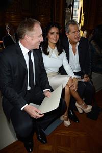 Salma Hayek at the Stella McCartney fashion show at Paris Fashion Week - Sep. 30, 2013 