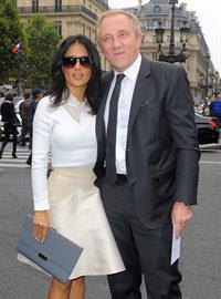 Salma Hayek at the Stella McCartney fashion show at Paris Fashion Week - Sep. 30, 2013 