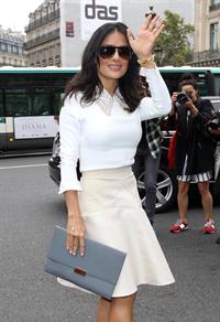 Salma Hayek at the Stella McCartney fashion show at Paris Fashion Week - Sep. 30, 2013 