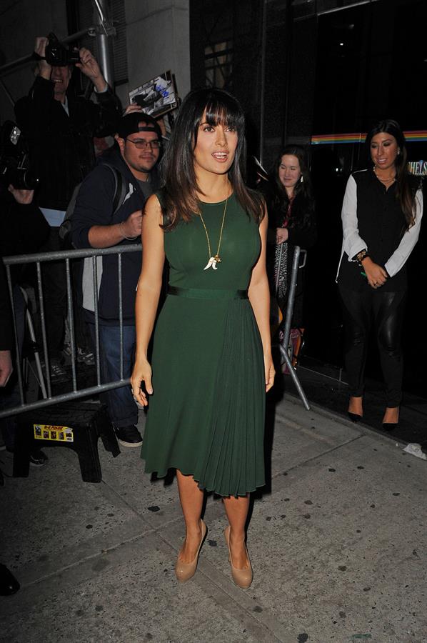 Salma Hayek leaving The Wendy Williams Show in NYC 11.10.12