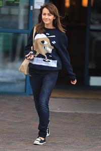 Samia Ghadie Leaving hotel in Borehamwood, January 14, 2013