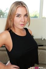 Blair Williams shows her shaved pussy