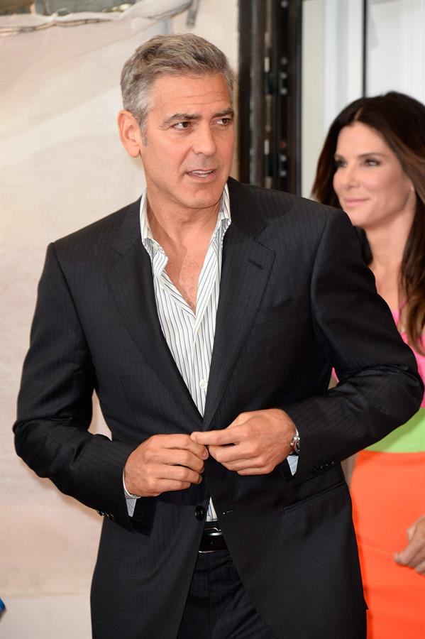 George Clooney and Sandra Bullock Gravity Photocall 70th Venice International Film 28.08.13 