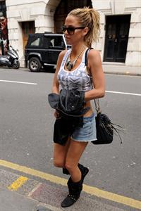 Sarah Harding walking in London on July 12, 2012