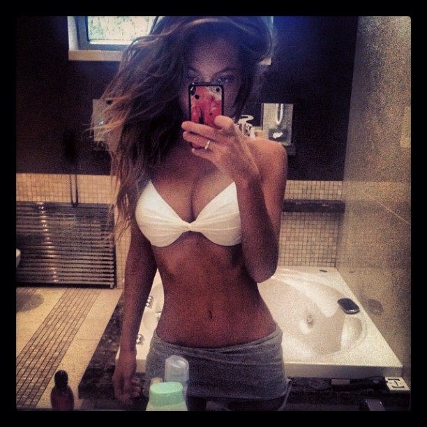 Alexandra  Sasha  Markina in a bikini taking a selfie
