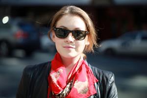 Sarah Lee Bolger out for a walk in Vancouver October 6, 2012 