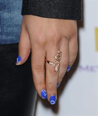 Sarah Shahi Blue Tie Blue Jean Ball in Beverly Hills November 29, 2012