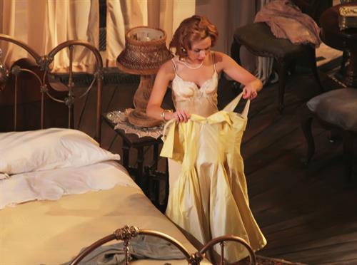 Scarlett Johansson makes her debut in 'Cat On A Hot Tin Roof' on Broadway in New York December 20, 2012 