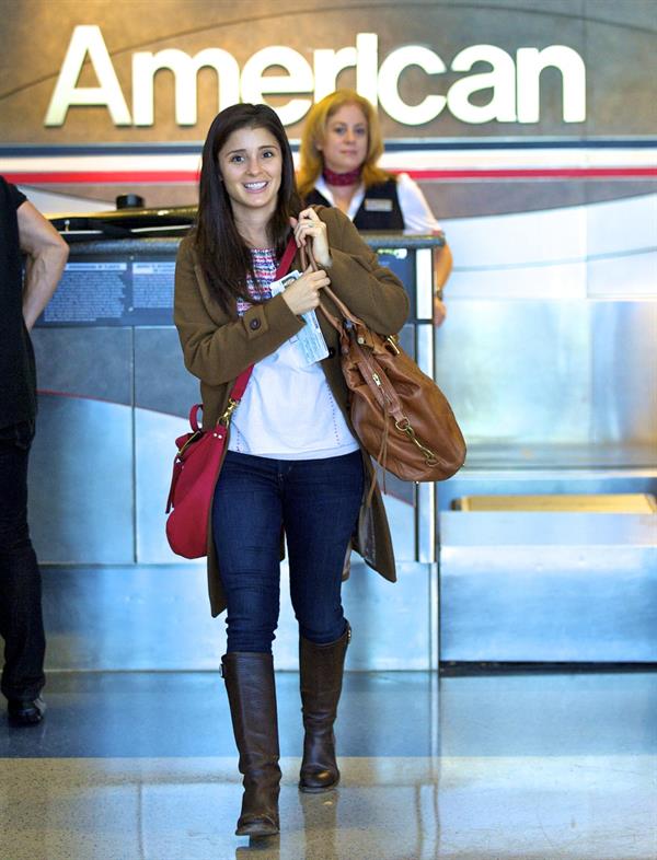 Shiri Appleby departing from LA Airport Sept 30, 2012  