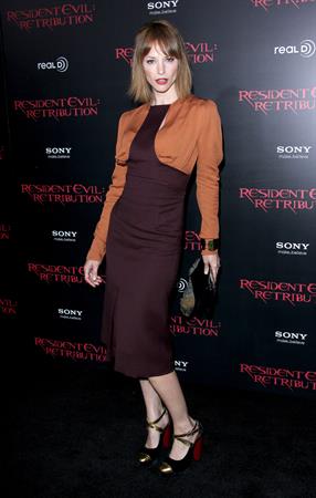 Sienna Guillory Resident Evil: Retribution - Los Angeles Premiere, 13 Sep 2012 