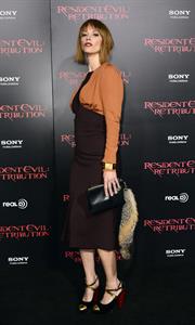 Sienna Guillory Resident Evil: Retribution - Los Angeles Premiere, 13 Sep 2012 