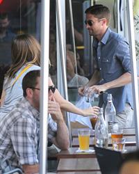 Sophia Bush and Topher Grace Have Lunch Together on July 27, 2012, Los Angeles, California