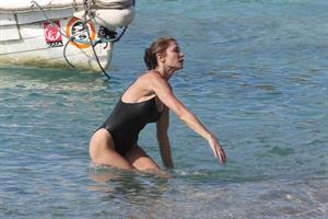 Stephanie Seymour - bikini in St. Barts 12/26/12  