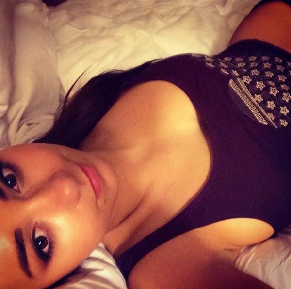 Helga Lovekaty taking a selfie