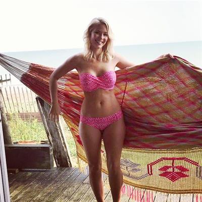 Katja Zwara in a bikini