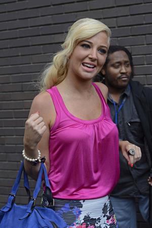 Tulisa Contostavlos - Leaving Studio in London September 11, 2012