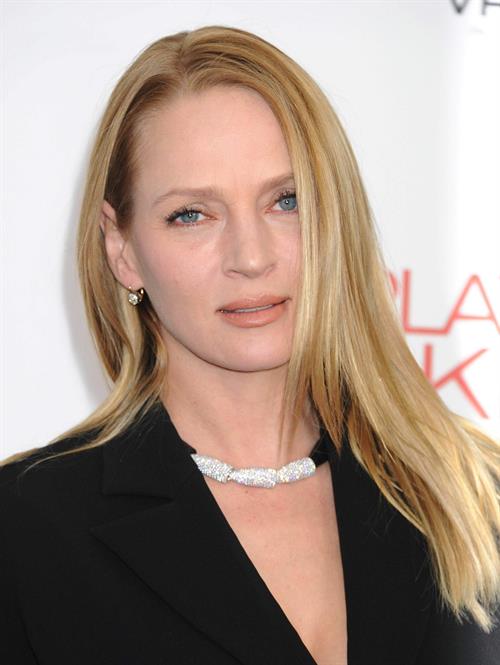 Uma Thurman New York Premiere of 'Playing for Keeps' presented by The Cinema Society & Film District December 5 