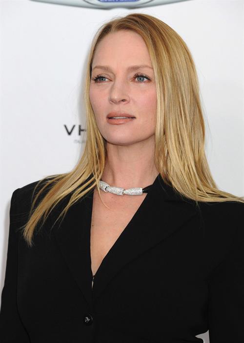 Uma Thurman New York Premiere of 'Playing for Keeps' presented by The Cinema Society & Film District December 5 