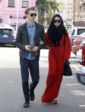 Vanessa Hudgens - headed to church in Hollywood 12/30/12  