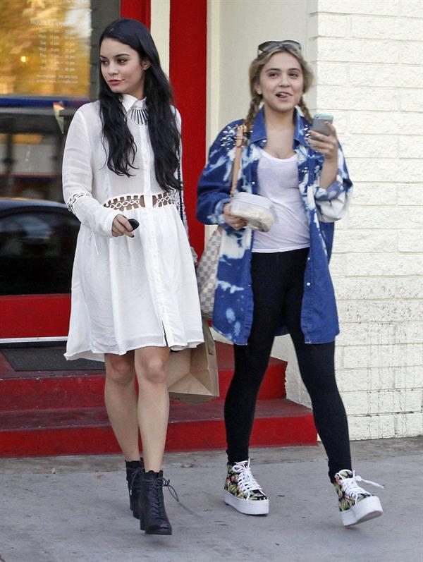 Vanessa Hudgens leaving Sun Cafe in Studio City 10/27/12