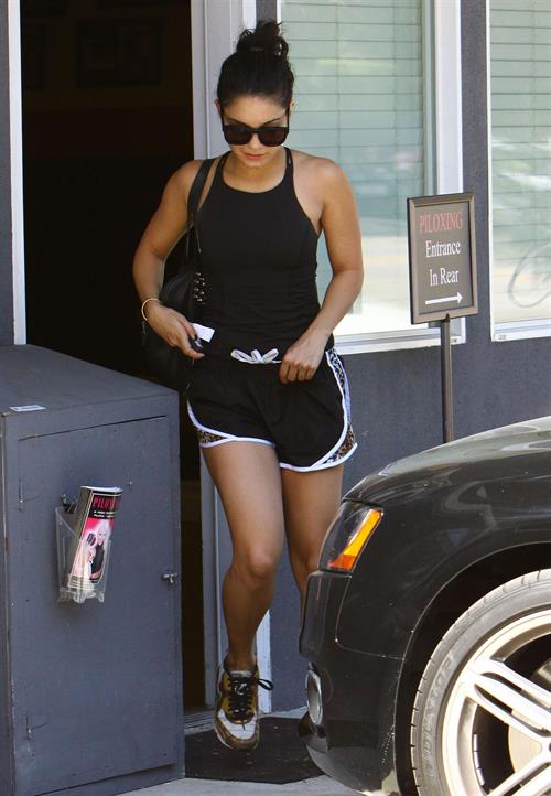 Vanessa Hudgens at a Piloing class in Studio City 9/29/12 