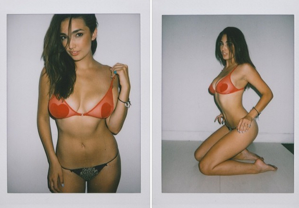 Hailee Lautenbach in lingerie