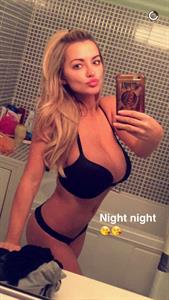 Lindsey Pelas in lingerie taking a selfie