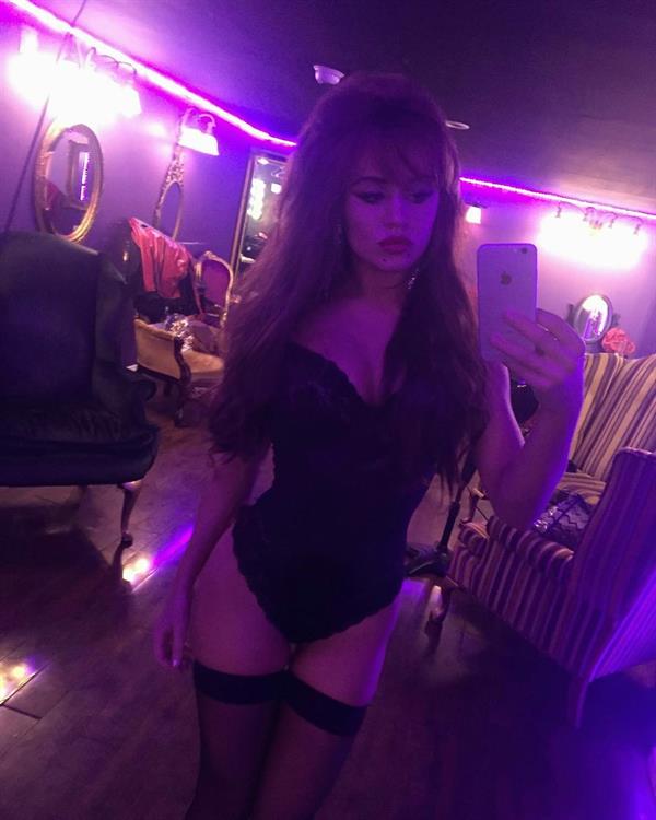 Rosie Mac in lingerie