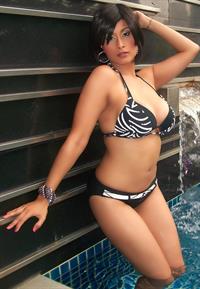 Aiysha Saagar in a bikini