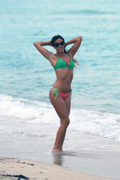 Claudia Romani in a bikini