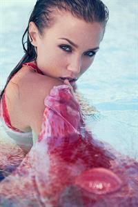 Nicole Mejia in a bikini