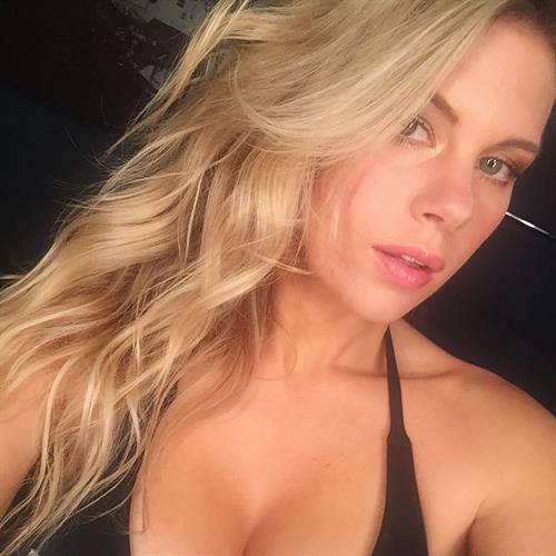 Chrissy Blair in a bikini taking a selfie